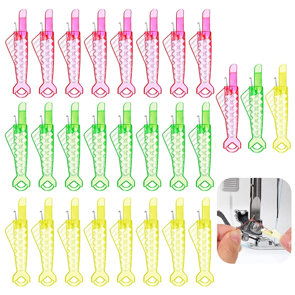 

30PCS Sewing Machine Needle Threader Fish Type Needle Threading Machine Automatic Sewing Thread Threading Tool DIY Embroidery