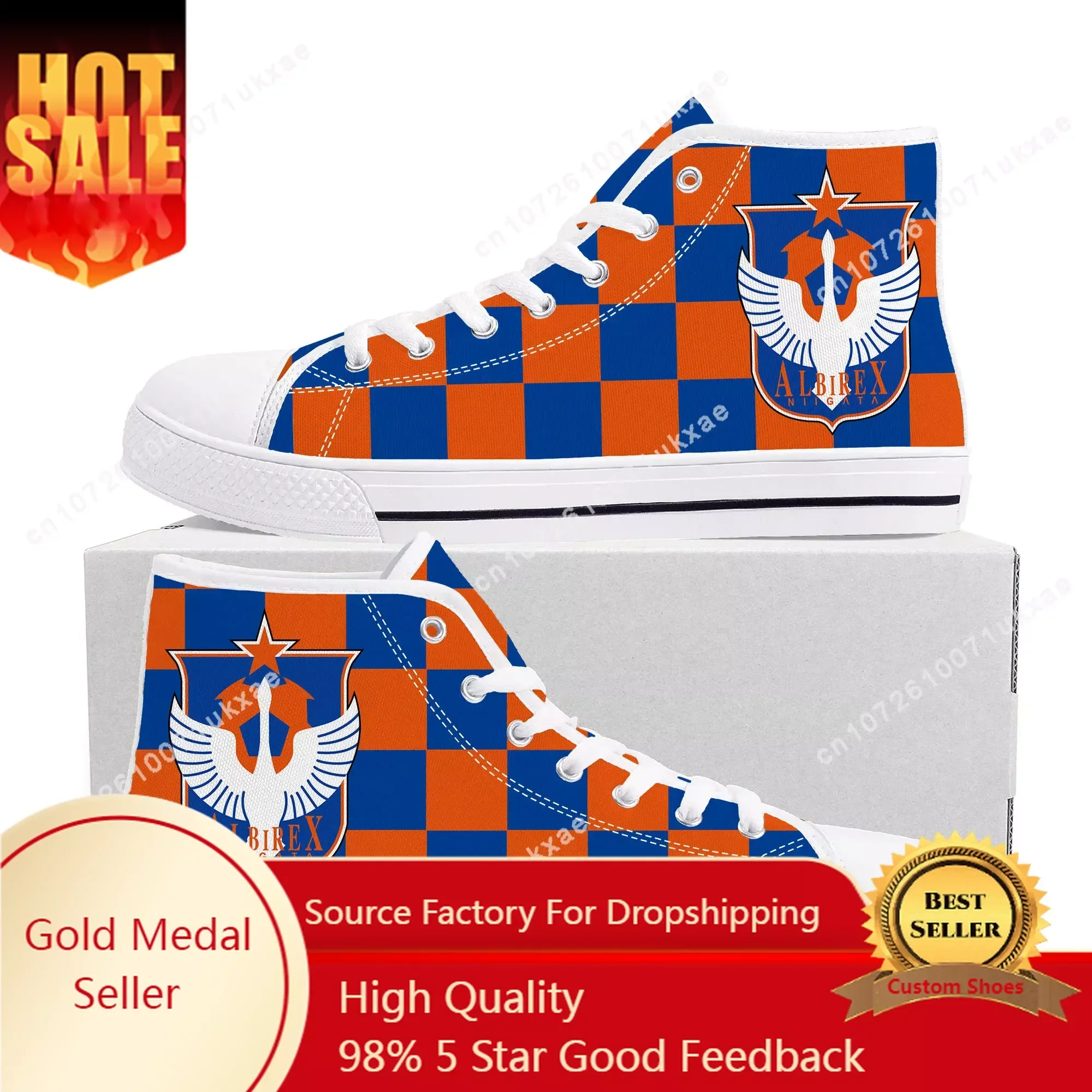 

アルビレックス Albirex Football High Top Sneakers Mens Womens Teenager Canvas High Quality Sneaker Casual Custom Made Shoes Customize