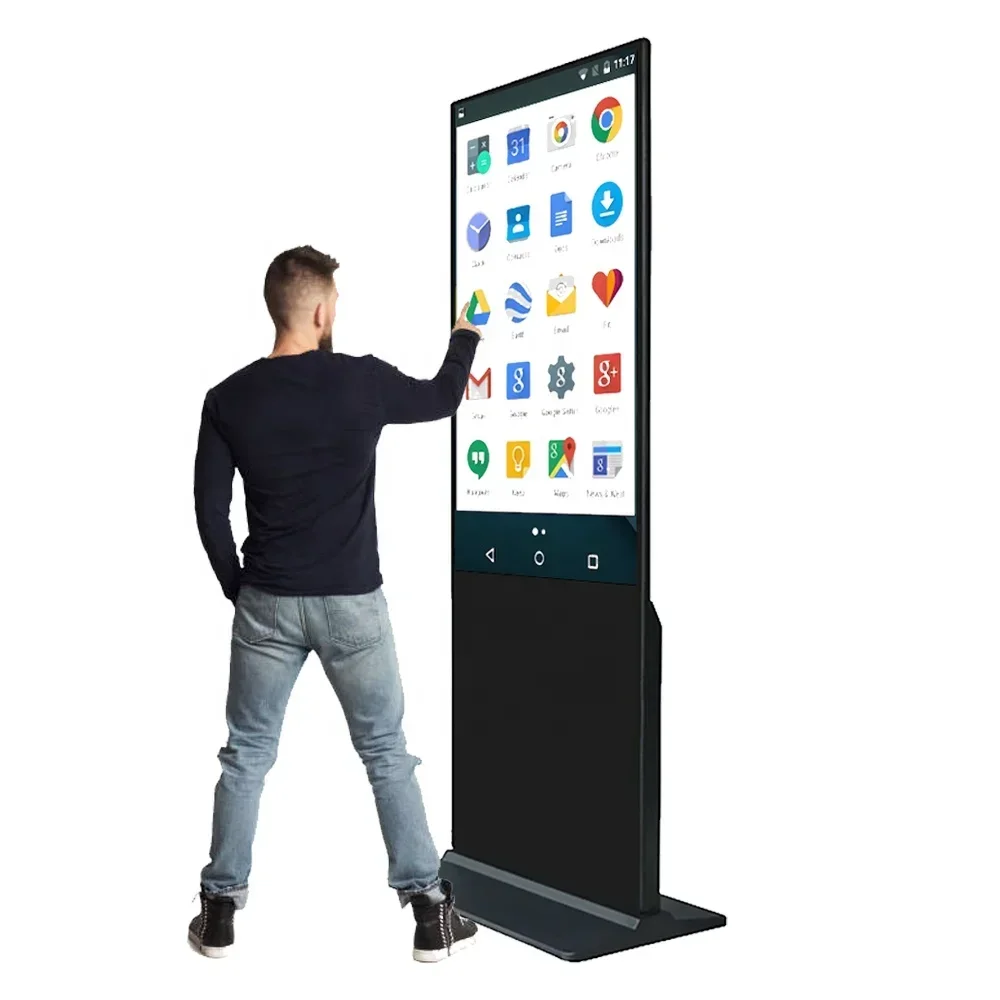 

49 55 65 8nch Floor Standing Wifi Lcd Screen Totem Kiosks Indoor Advertising Playing Equipment Digital Signage and Display