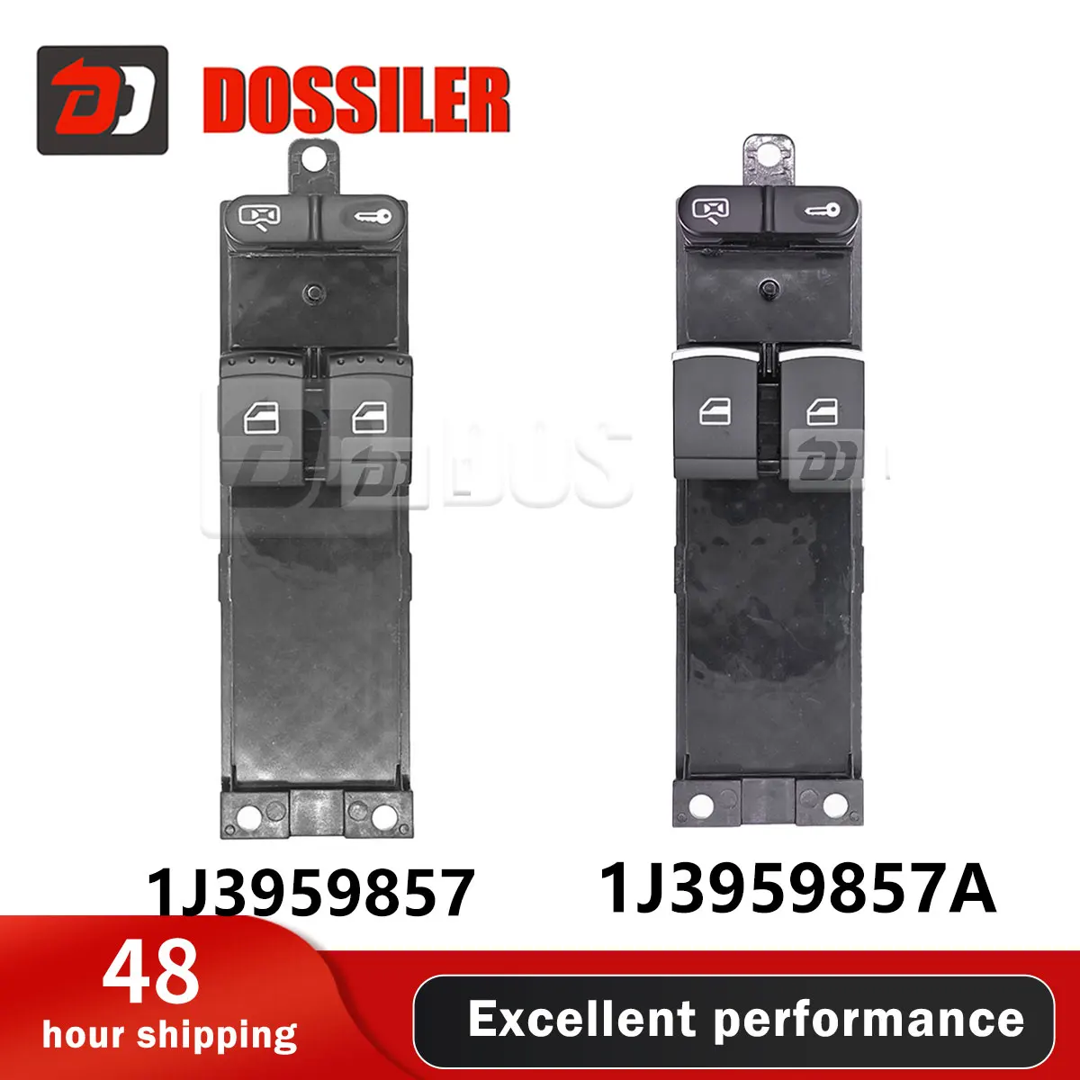 

1J3959857 1J3959857A Dossiler For VW Golf Jetta Passat Bora Seat Leon Toledo Skoda Fabia Octavia Window Master Control Switch