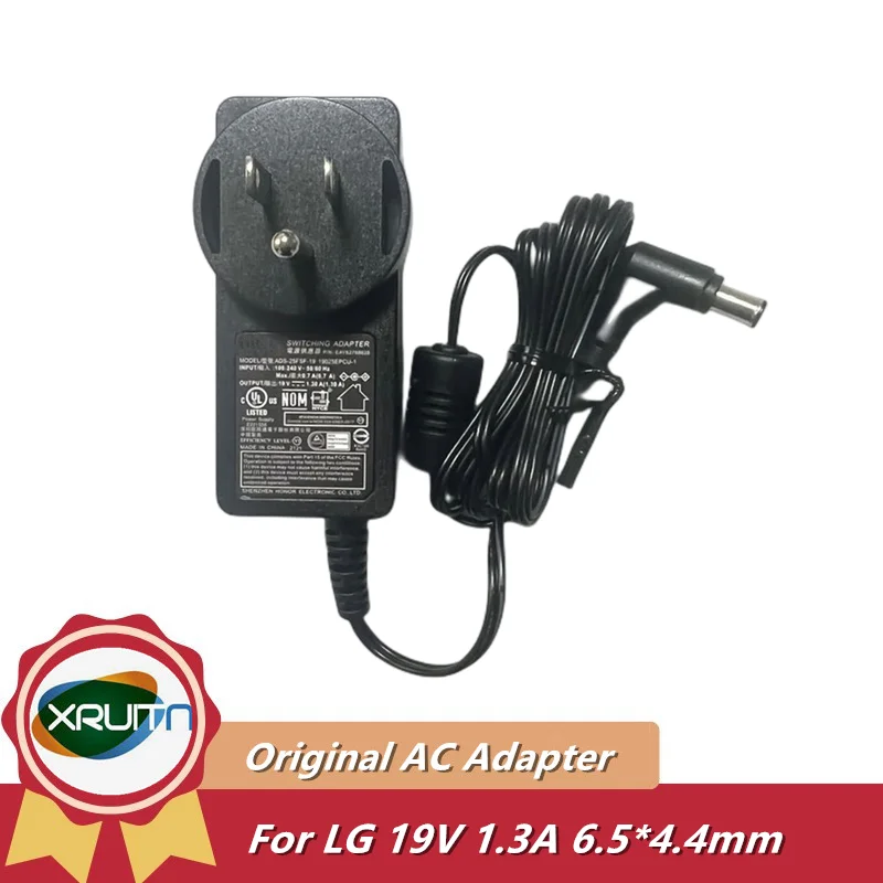 Cargador/adaptador de corriente alterna de conmutación de 19V 1.3A 1.2A para Monitor LCD LG 24MP47H ADS-40FSG-19 ADS-25FSF-19 19025GPG-1 PSU LCAP26-A