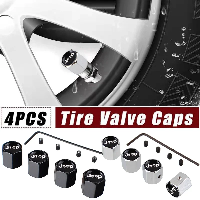 

4 шт. Miniso Marvel Punisher Skull противоугонные колпачки для колес автомобиля, колпачки для штока клапана для Jeep Wrangler Compass Patriot Liberty Renegade