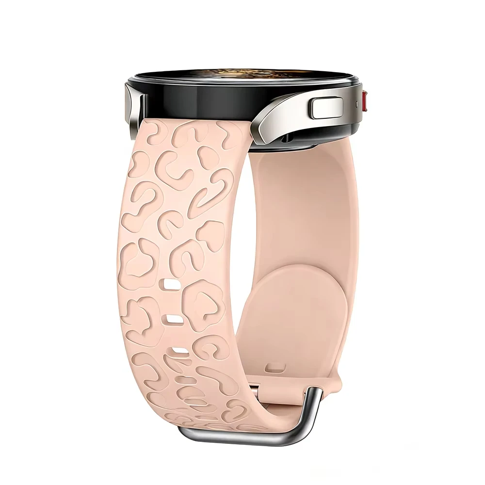 Leoparden-Gravur-Armband ohne Lücken für Samsung Galaxy Watch 7/6/4/Classic/5 Pro Sport Silikon-Armband Correa Galaxy Watch 8 9 Armband – Detail 6