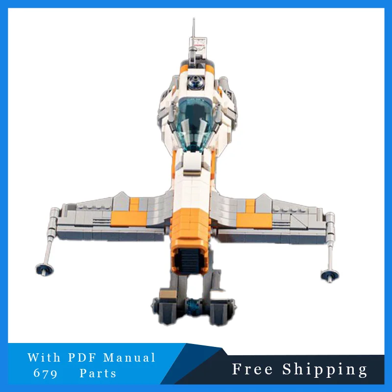 

679 шт. Moc Star Battle T-Wing Модель Строительные блоки: DIY Креативная сборка Развивающая игрушка День рождения Рождество Идеальный подарок ребенку