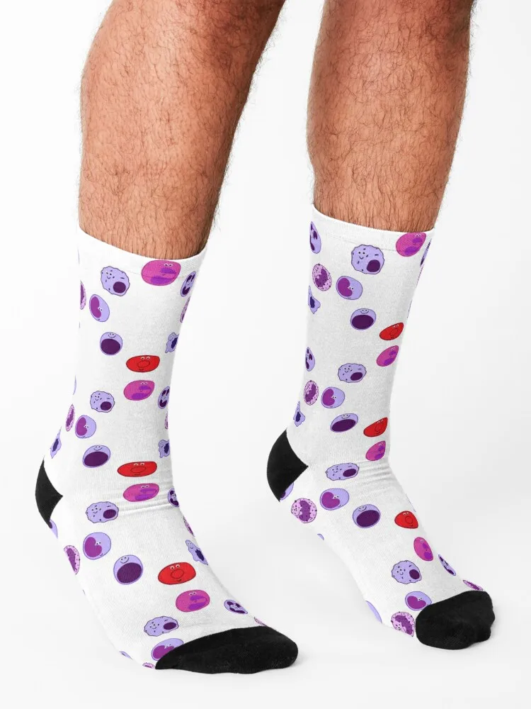 Smiley-Chaussettes de Compression Hip Hop pour Homme et Femme, Ensemble de Bas pour Cellules Sanguines