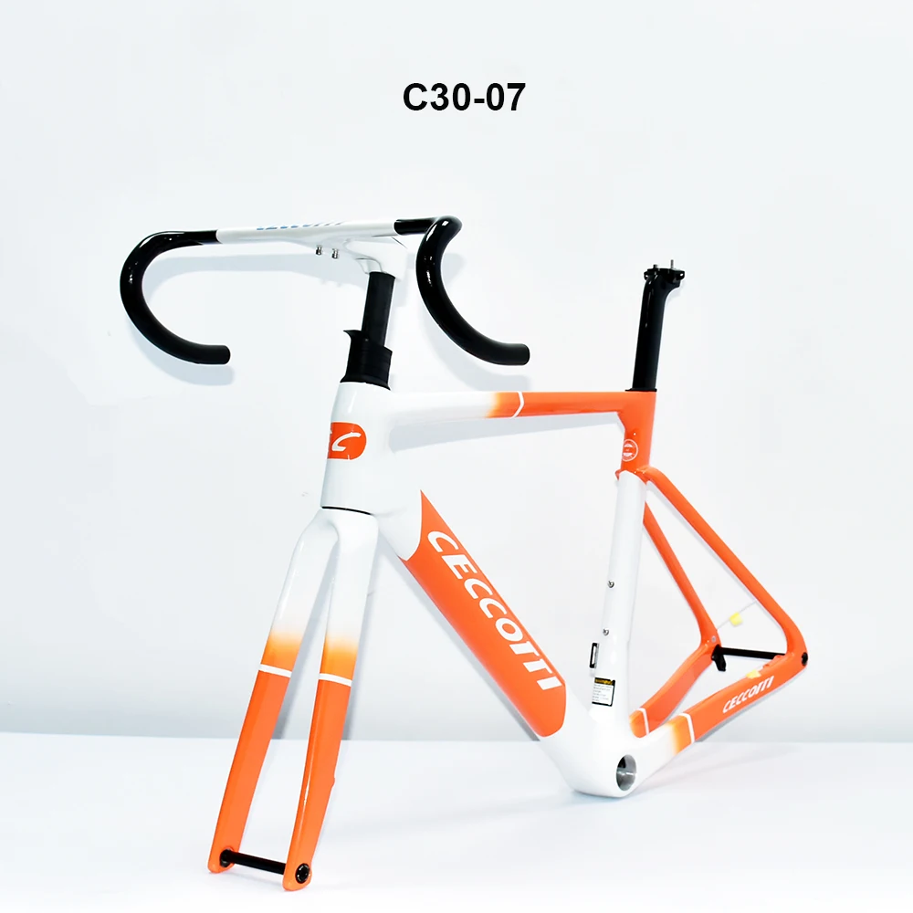 Carbon Frame with Full Hidden Cable Handlebar,Disc Brake Frame, T47 Bottom Bracket Bicycle Road Frame