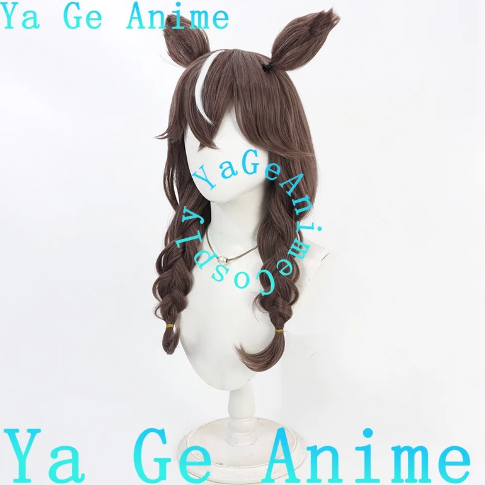 애니메이션 게임 롤플레잉 가발 애니메이션 댄스 파티 용 우마 걸 그룹 프리티 더비 커렌 찬 골든 롤플레잉 가발