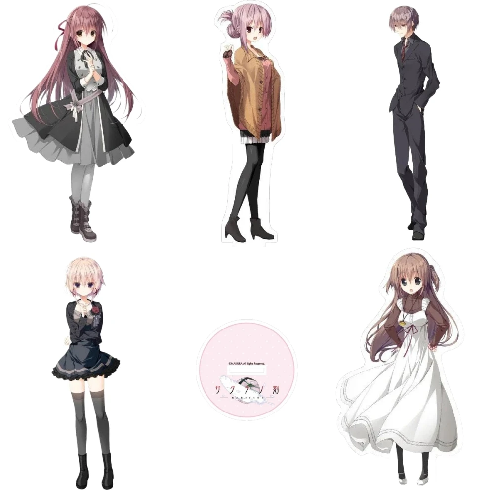 Sakura no Toki figura acrílica con soporte Makoto figura soporte placa Cosplay Prop dibujos animados regalos accesorios Firend regalos de navidad