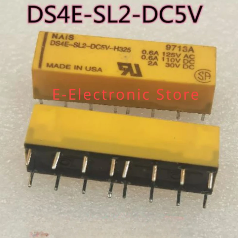 5 sztuk/partia DS4E-ML2-DC5V DS4E-SL2-DC5V E-ML2 DS4E-SL2 HIGHLY SENSITIVE 1500 V FCC SURGE z STANDING MINIATURE RELAY