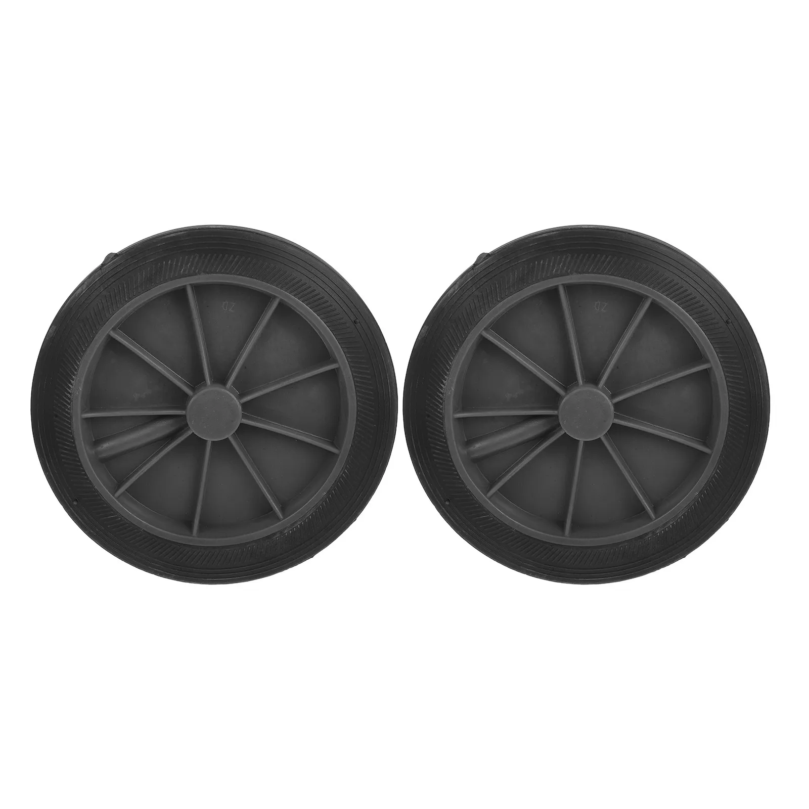 

2Pcs PU Rubber Wheels Trash Can Replacement Outdoor Garbage Bin Wheel Parts Universal Heavy Duty Wastebasket Garbage Can Wheels