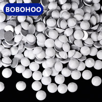 Bobohoo Ceramic White Crystal Glass Non Hotfix Rhinestone стразы Glitter Rhinestones Flatback Diamond Nail Art Decorations