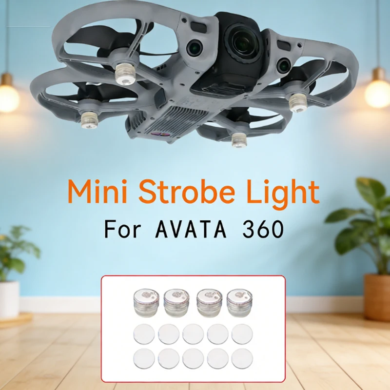 Фото Мини-фонарик для дронов DJI AVATA 360/2/NEO 2/MINI 5 PRO, легкий, мигающий, сигнальный, комплект аксессуаров