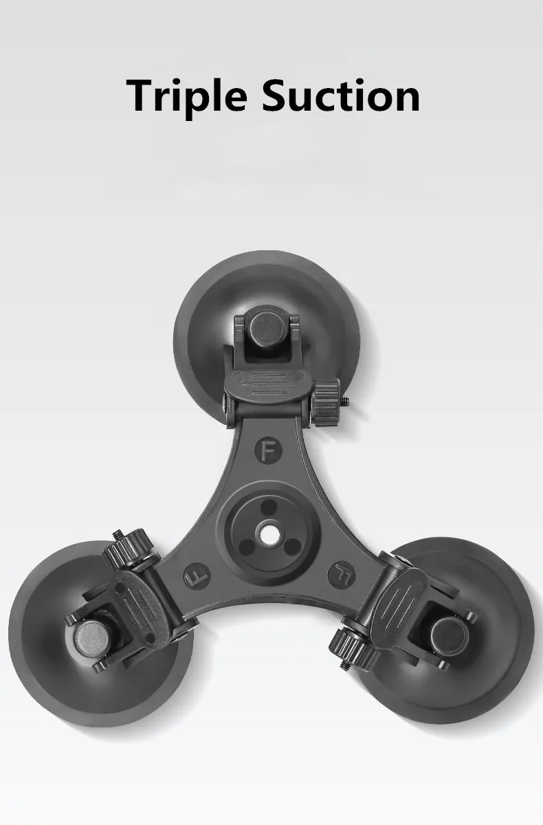 Supporto A Ventosa JJC Per Action Cam – Compatibile Con DJI Osmo Action 6/5 Pro/4/3, GoPro Hero 13/12/11 E Insta 360 Ace Pro 2, Con Braccio Estensibile