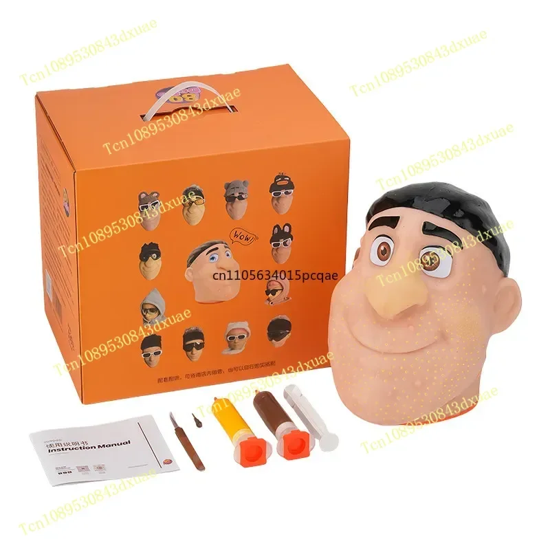 The Same Decompression Artifact Squeezing Acne Toy Simulation Big Head Model Clips Acne Squeezing Acne To Relieve Anxiety