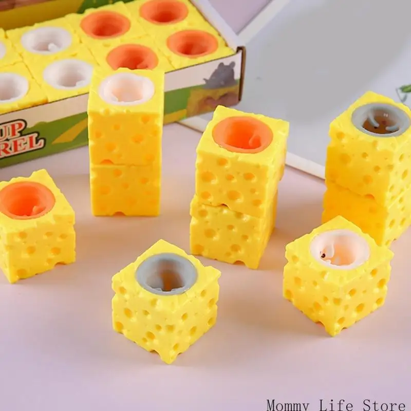 جبنة السيليكون الماوس فأر لعبة الإجهاد الإجهاد القلق الإغاثة.