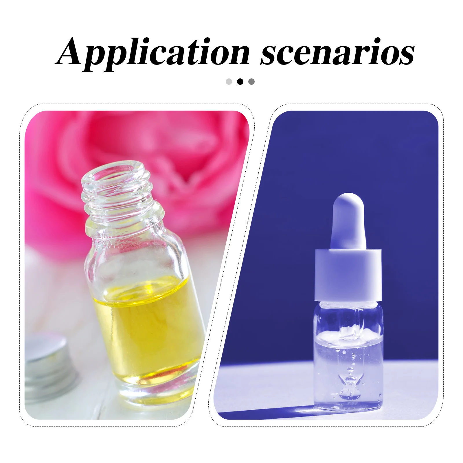 

100Pcs Vial Bottle Caps Transparent Plastic Essence Liquid Bottle Caps Durable Portable for Home Travel Camping Business