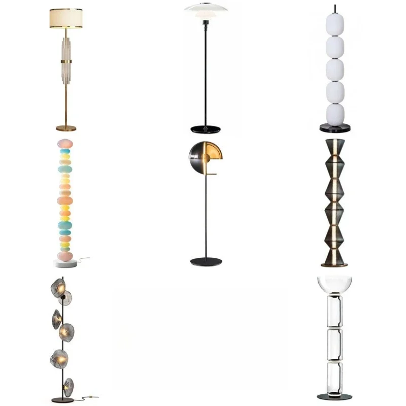 

Postmodern design sense light luxury floor lamp, retro minimalist art bedroom bedside table lamp