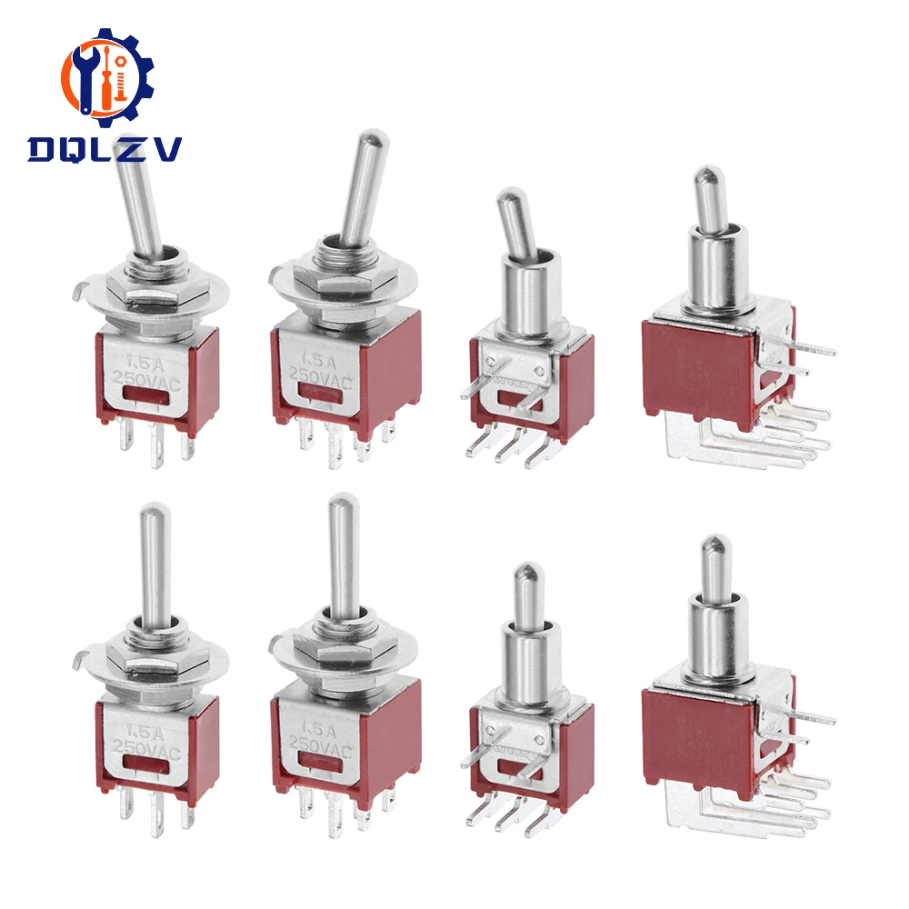 Мини-тумблер-5-мм-smts-102-250-В-15-А-spdt-3-6-контактный-на-2-3-позиционный-красный-цвет-штифты-для-стежков-smts-202-﻿