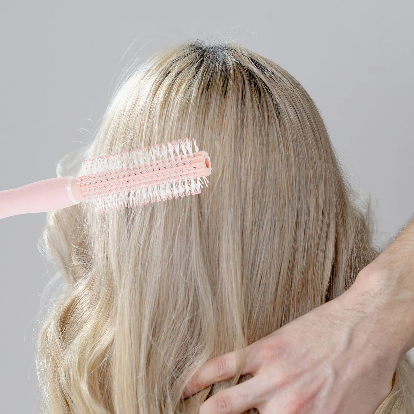 

Розовая расческа-щетка Lotus для укладки феном, для густых вьющихся волос, для гладкости и без спутывания