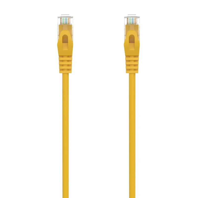 Aisens network Cable patch cord RJ45 LSZH CAT.6A 500 MHZ UTP AWG24 - 2.0M - Color yellow A145-0568 tintasycartuchos.com