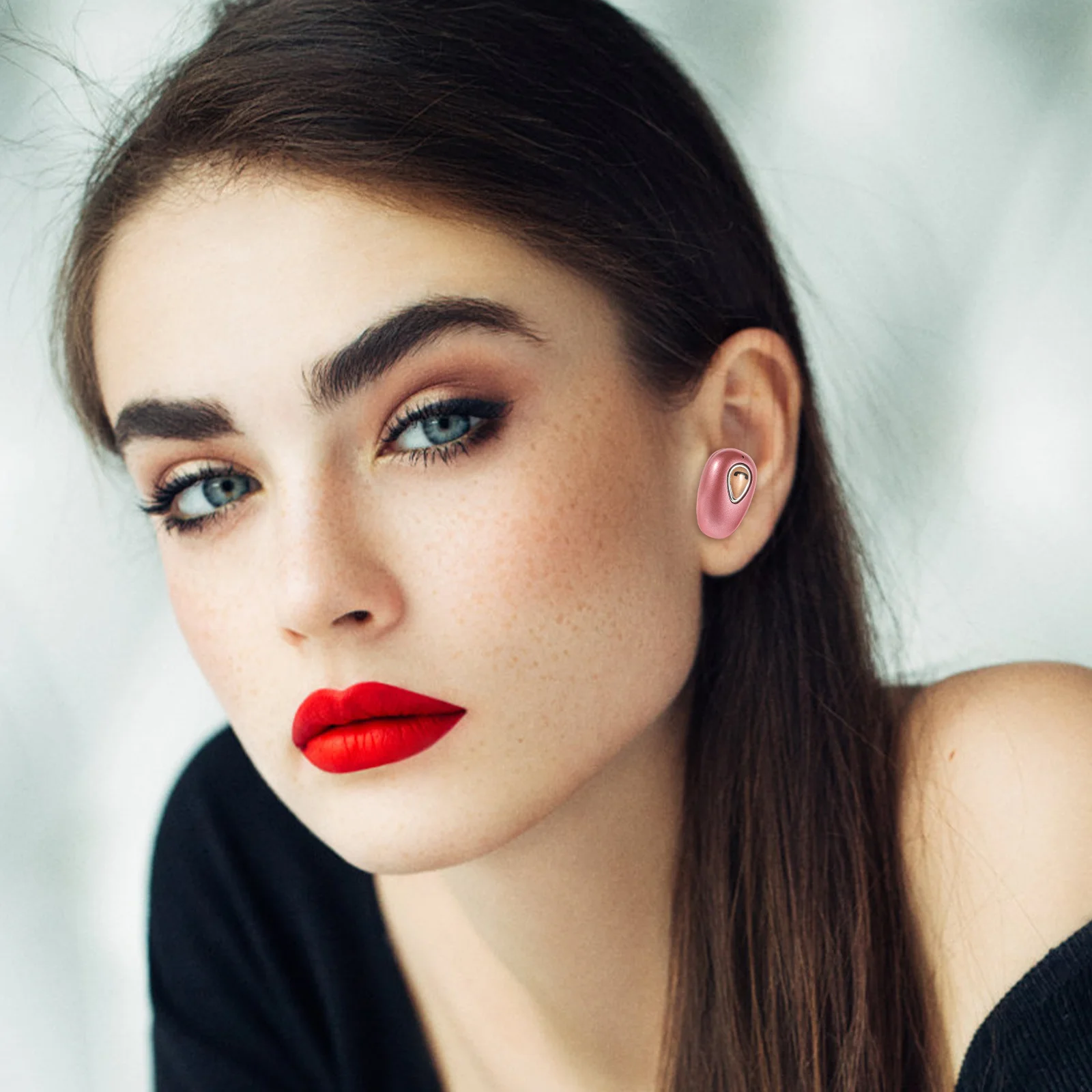 

Earphone Mini Invisible in-Ear Wireless Sports Headset Power Display Voice Control Call Music Multi-Point Connection