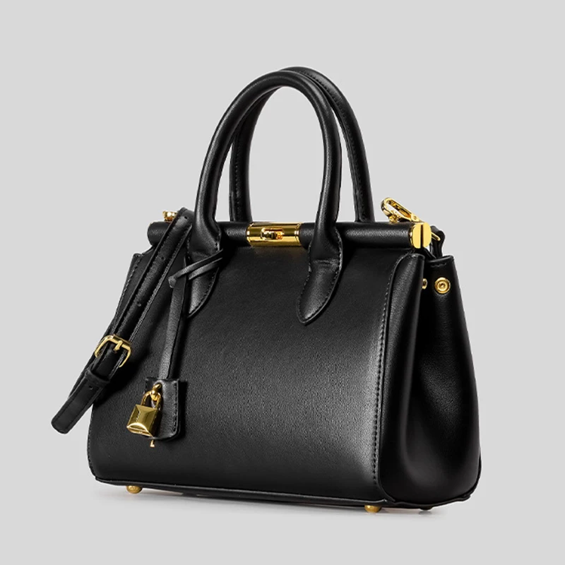 

Brand Women's Shoulder Bag, Lock Clip Briefcase Luxury Design Handbag, Stylish Versatile Tote Bag, Casual Commuter Crossbody Bag