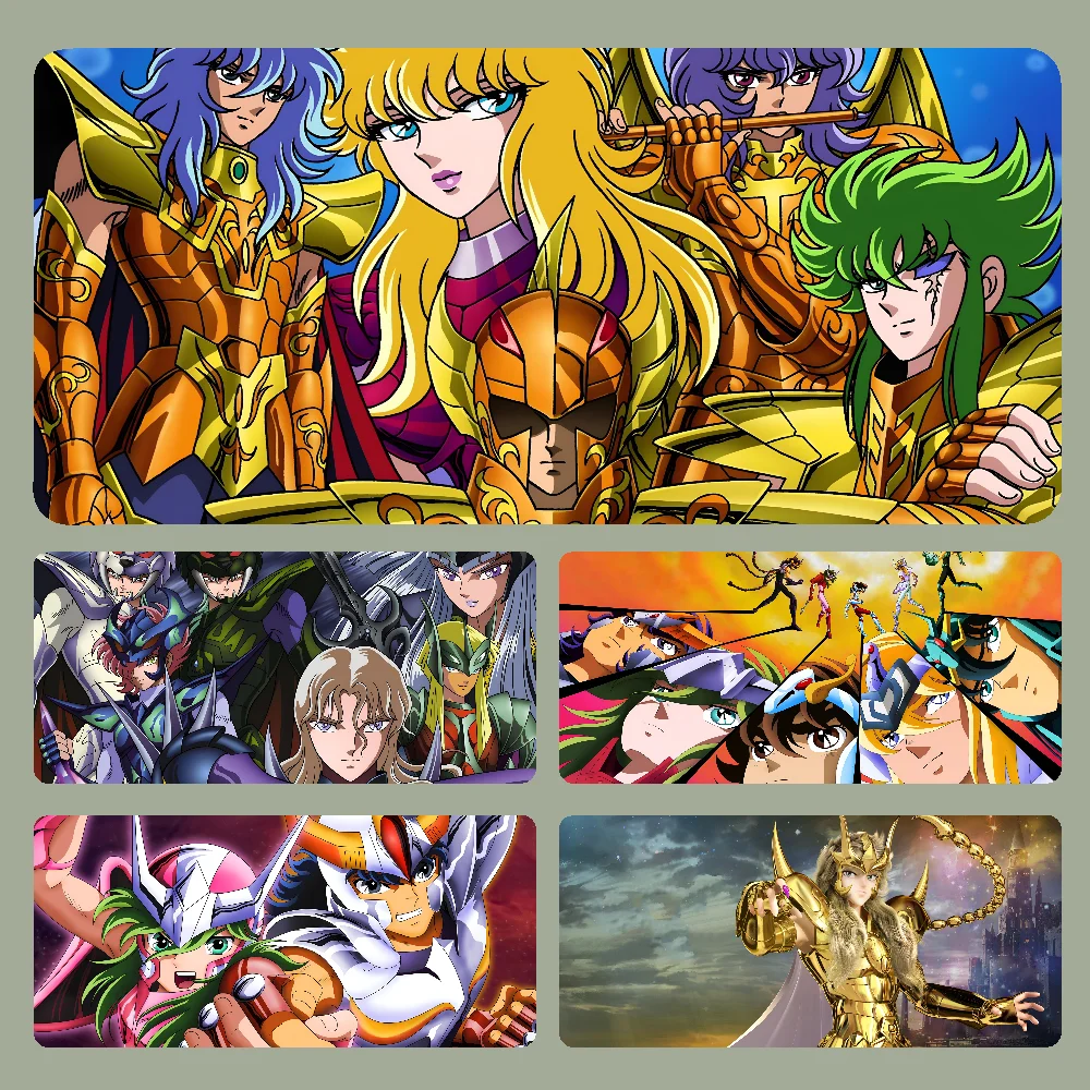 S-Saint S-Seiya Mousepad Large Computer Gaming Accessories MousePads Desk Mats Anti-slip Laptop Soft Mouse Pad