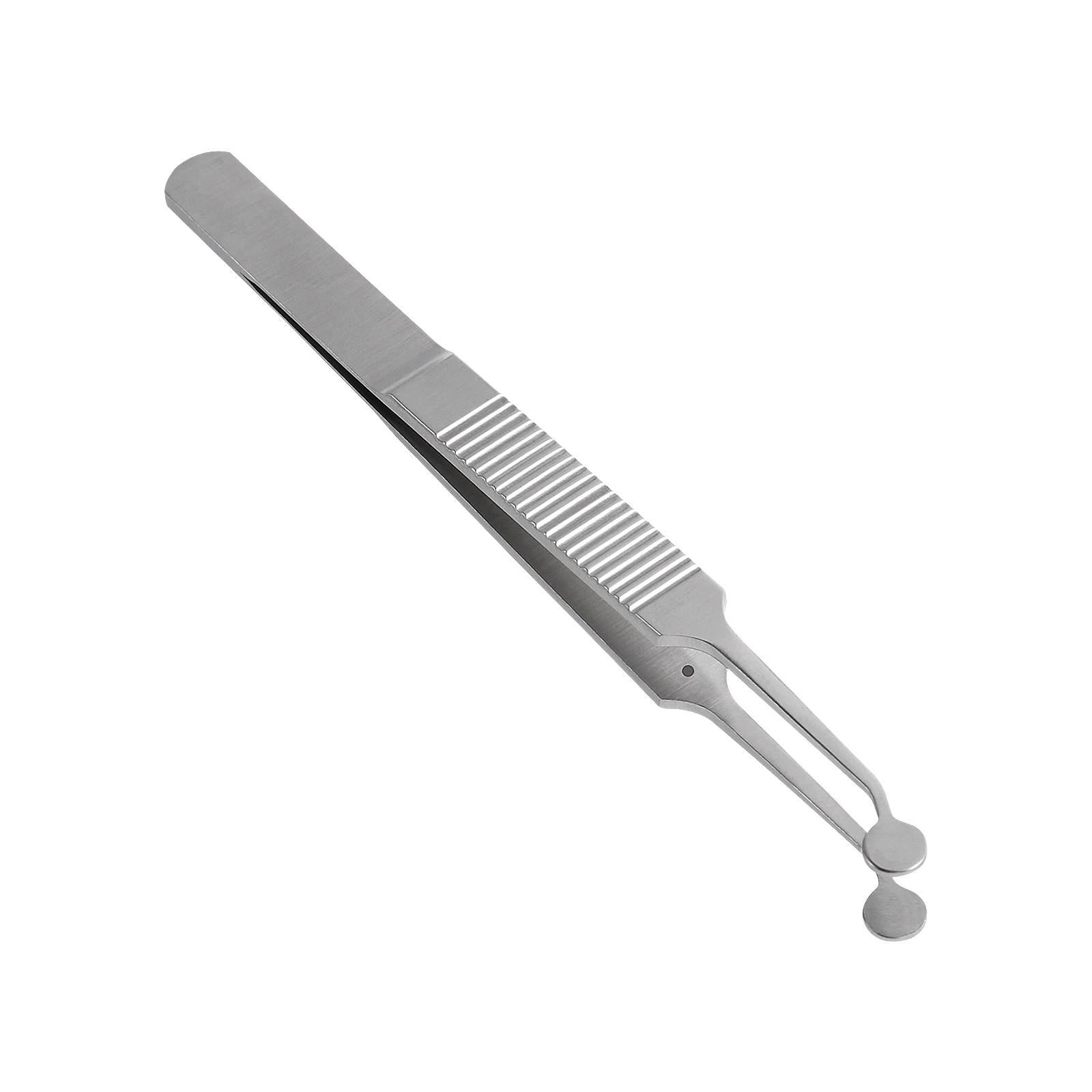 

1pc Stainless Steel Eyelid Forceps Anti-Slip Grip Round Tip Meibomian Expressor Corrosion Resistant Smooth Surface Long Lasting