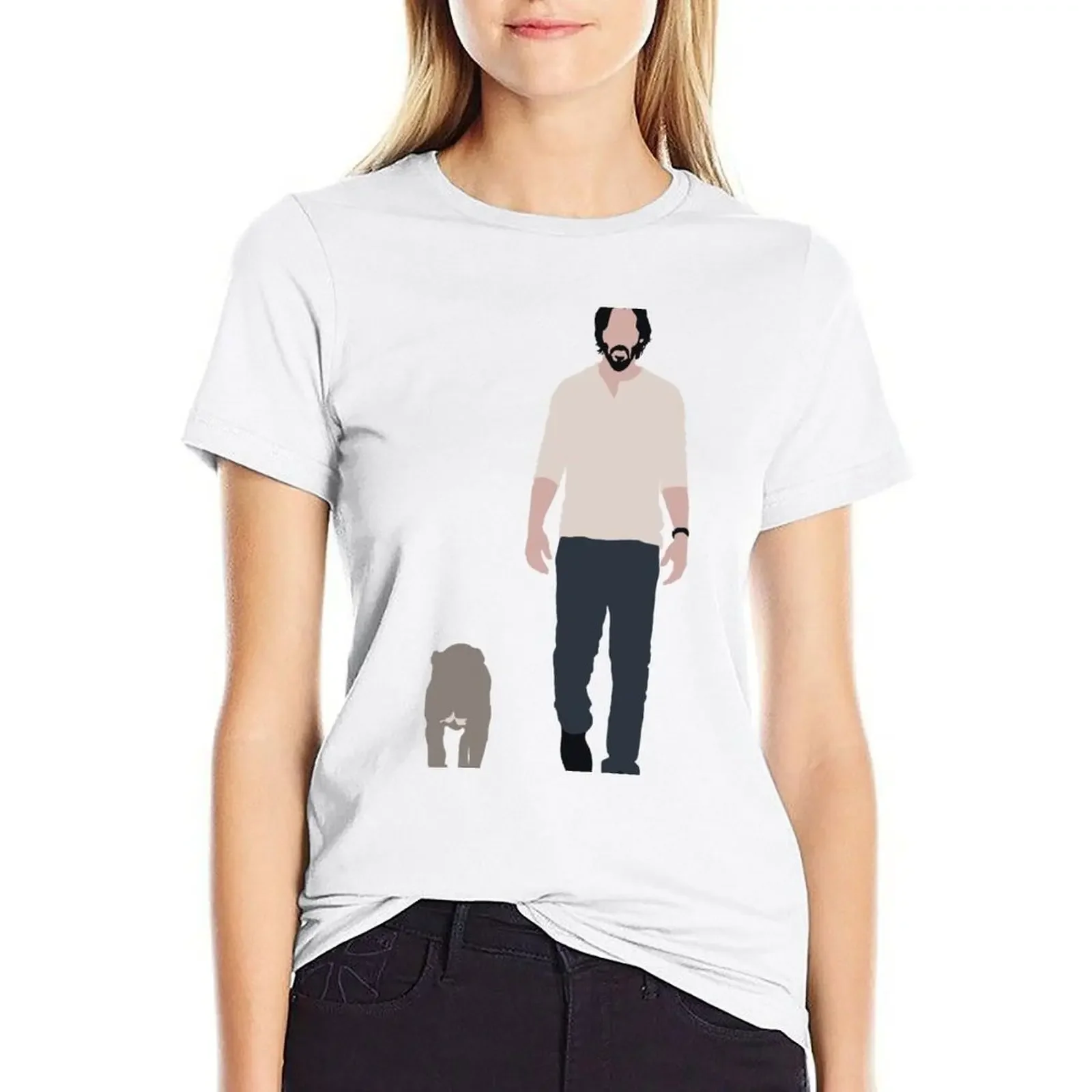 John Wick and his dog T-shirt Female clothing cute clothes woman t shirt