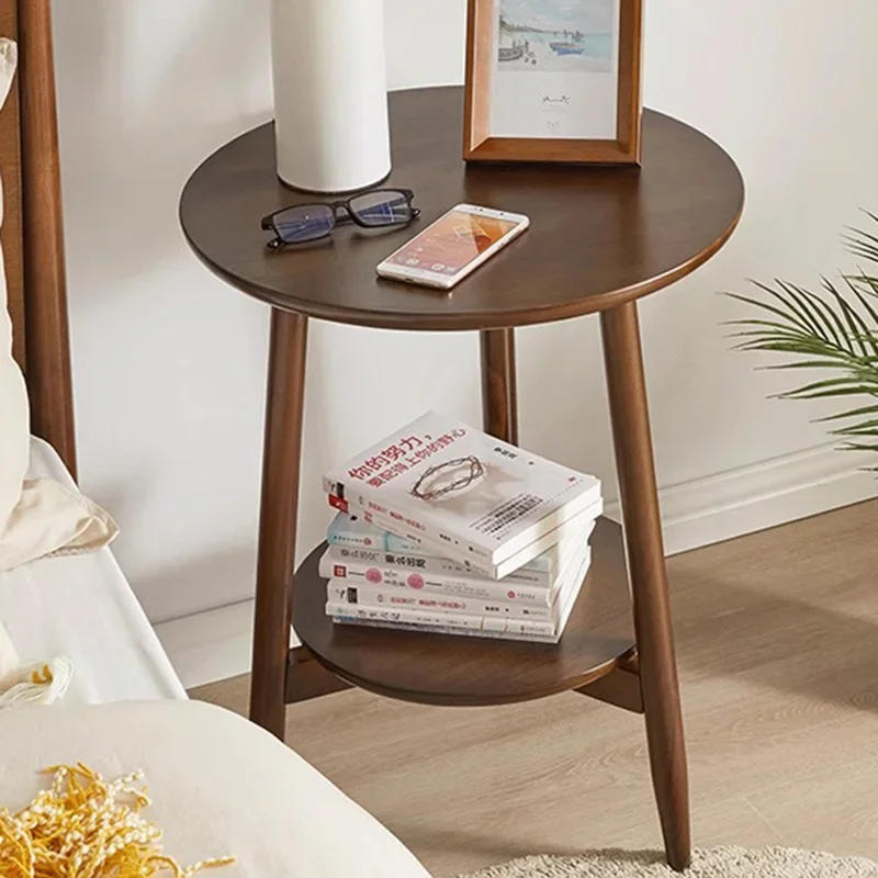 

Modern Side Table Living Room Small Auxiliary Wooden Coffee Tables Minimalist Balcony Home Furniture