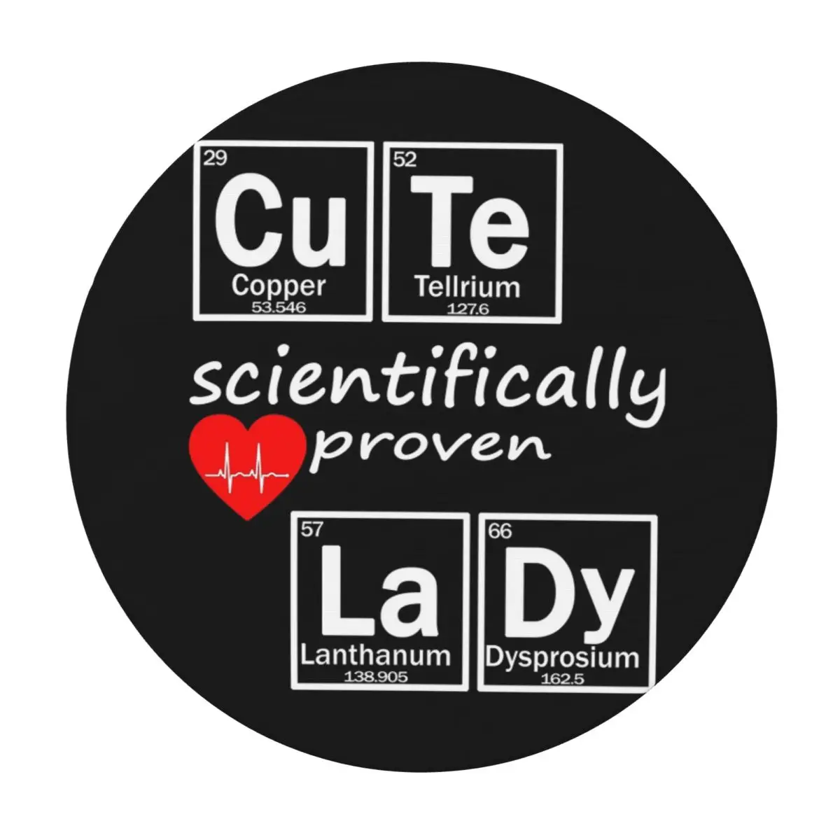 Elements Periodic Table Science Chemistry Chemical Round Tablecloth Oilproof Table Cloth for Kitchen Events Dining Table Cover