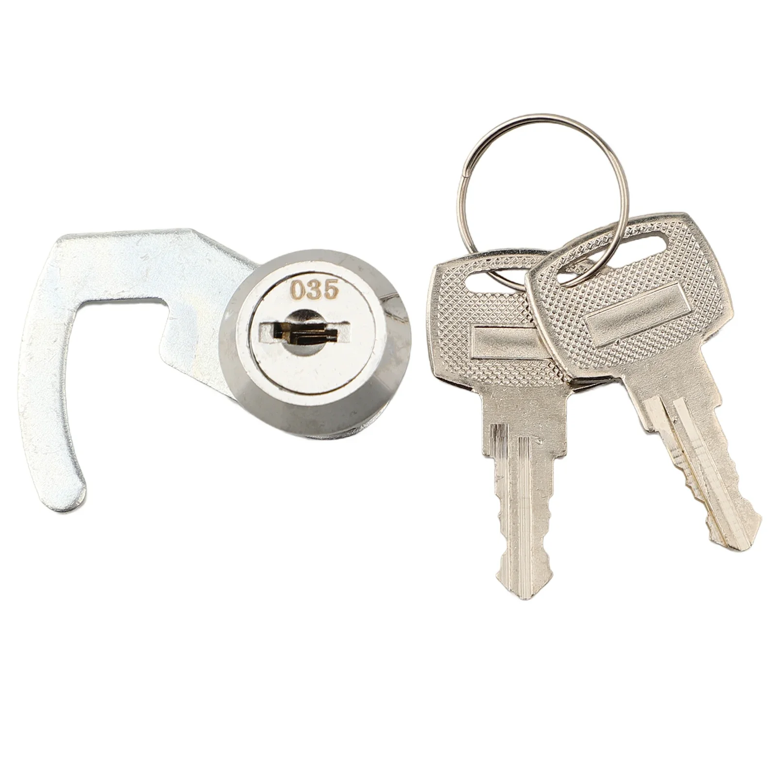 1set Lock With 2pcs Keys For Cash Drawer Locker Metal Cabinet Flight Box Lock Quick Clip Home Improvement Drawer Lock Parts