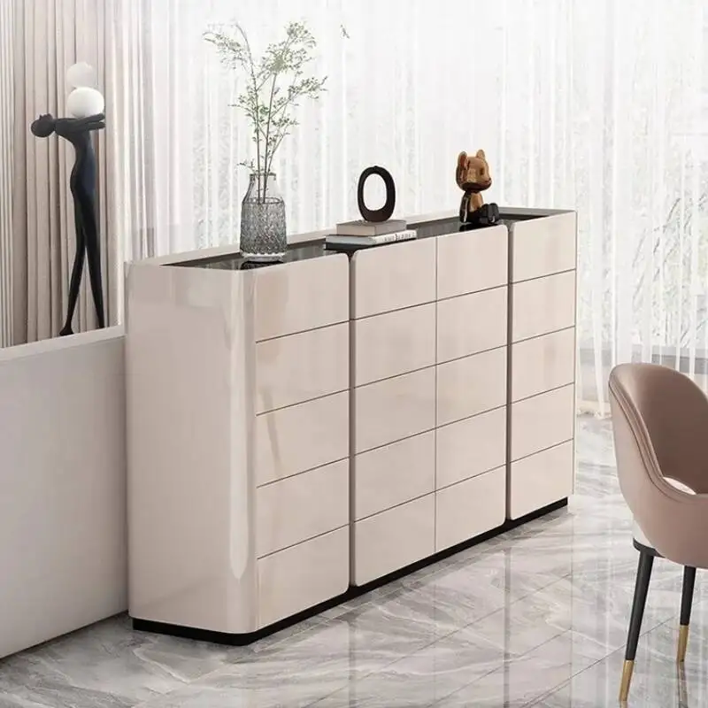 

Cabinet Entryway Minimalist Drawer Doors Luxury Shoe Living Room Shoe Rack Storage Hotel Meuble Chaussure Furniture For Home