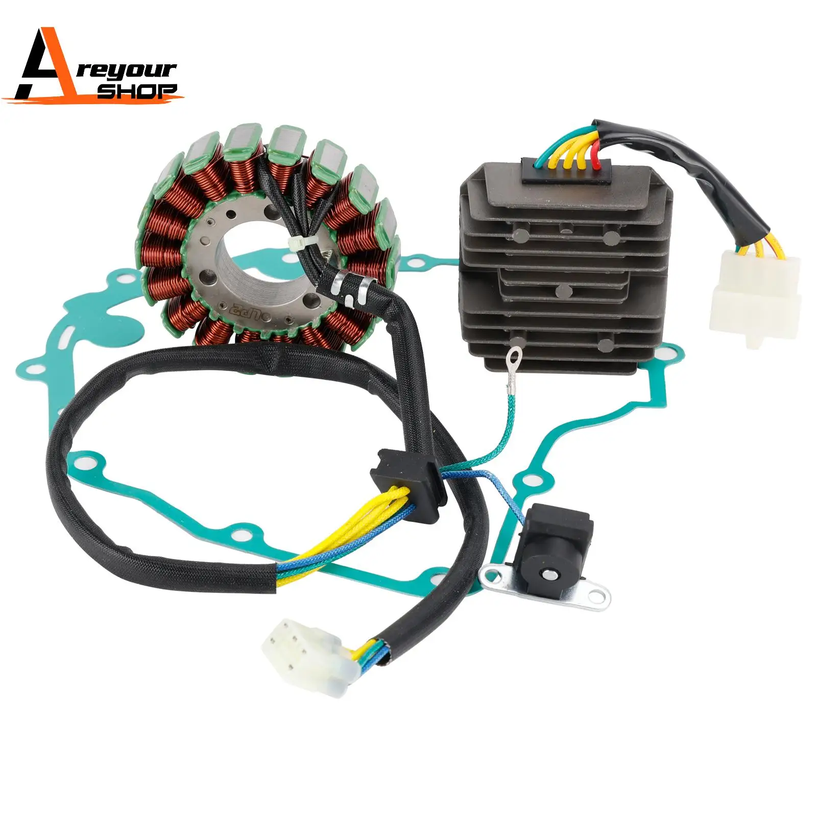 

Areyourshop Stator Regulator Rectifier & Gasket for Polaris Phoenix 200 ATV Quad 2005 2006 2007 2008 2009 2010-2026
