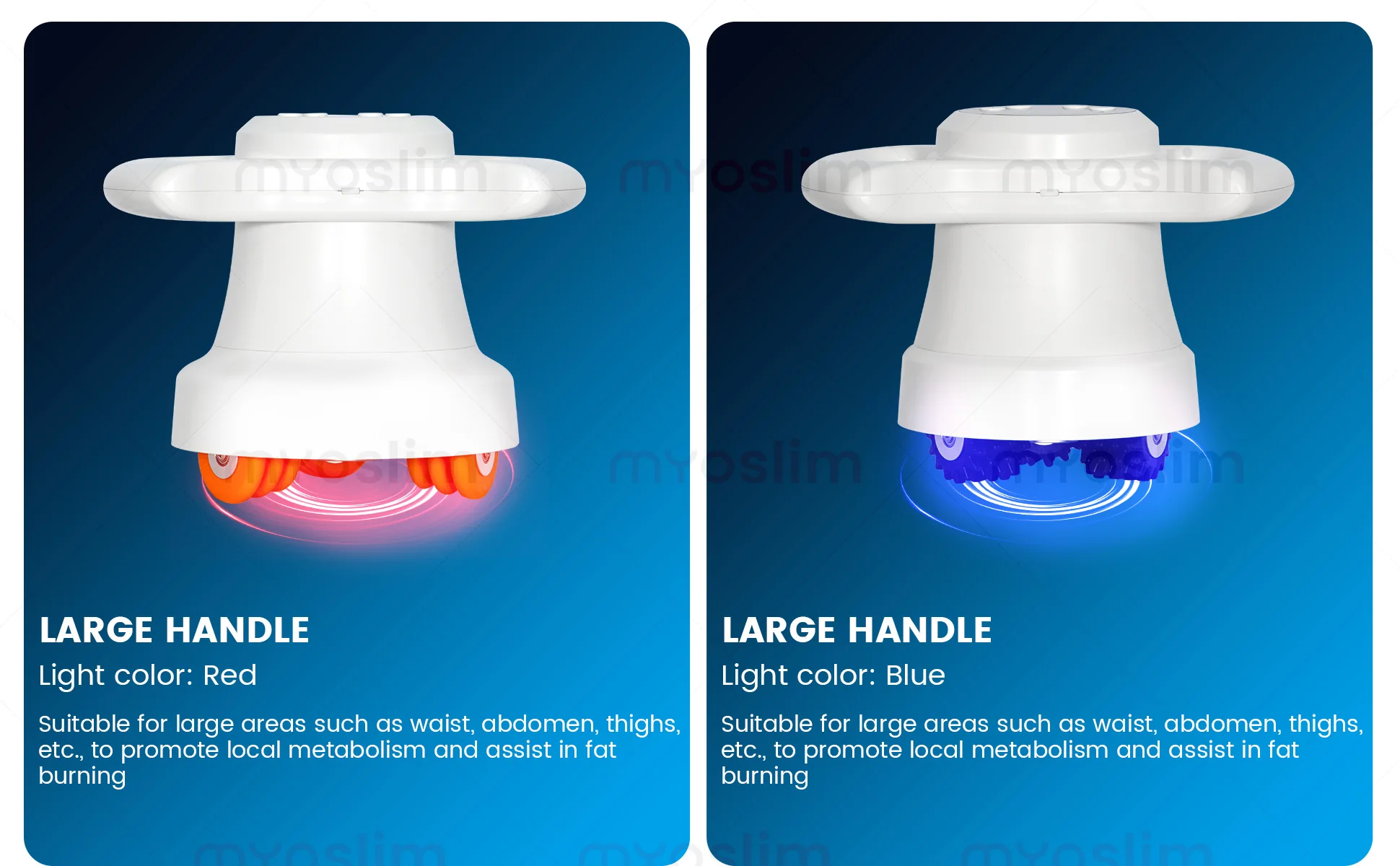 Professionelles 360-Grad-Roller-Körperformungssystem mit 6 Griffen, synchroner Massage, doppelter Rotationsrichtung und intelligentem OLED-Display – Detail 10