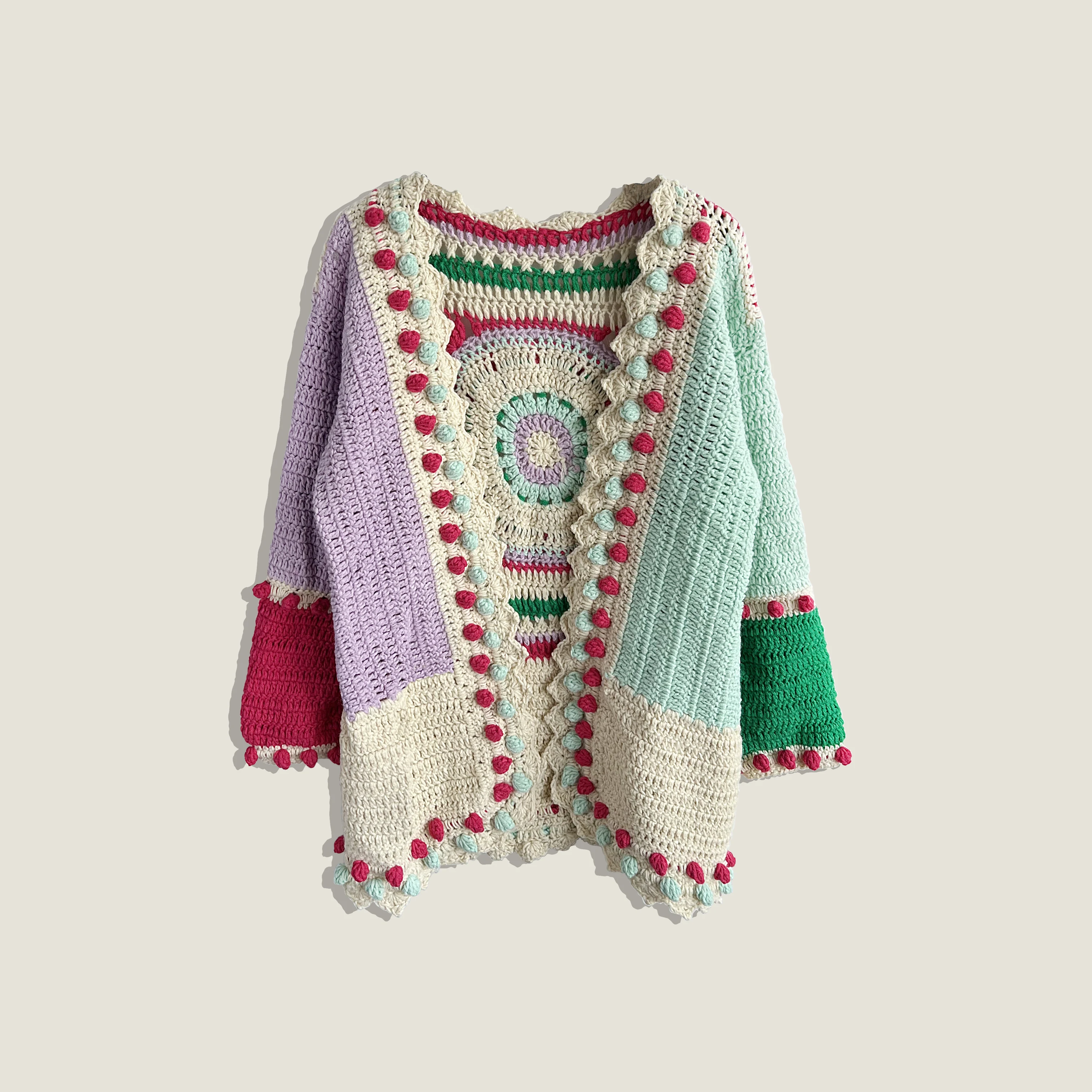 

TIYIHAILEY Full Sleeve Spring And Autumn Sweaters Hand Made Knitted Crochet Cotton Ladies Custom Made Cardigans Ladies Outerwear