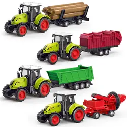 Tractor Inertia Car Farm Tractor Truck Transport Pulverizer Model Baby Car Boy Toy Engineering Car Childrens Educational Toys