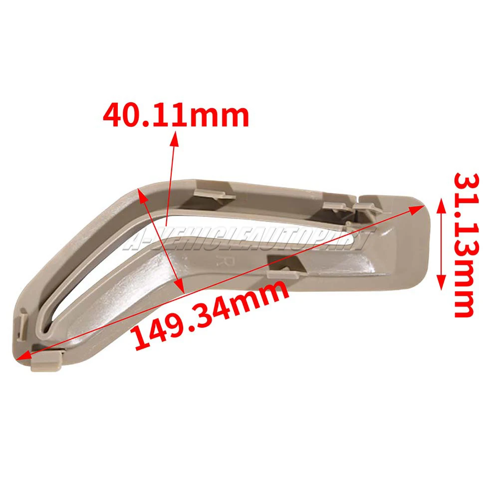 New 39885877 39885875 For Volvo S80 V70 XC90 1 Pair Beige/Grey Front Ring Seat Belt Trim Cover Left and Right Car Accessories view 2