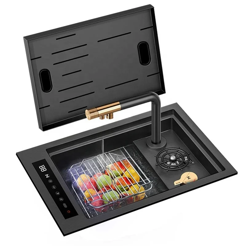 

Высококачественные смесители для горячей и холодной воды из нержавеющей стали 304 с ручной скрытой конструкцией для кухонных раковин