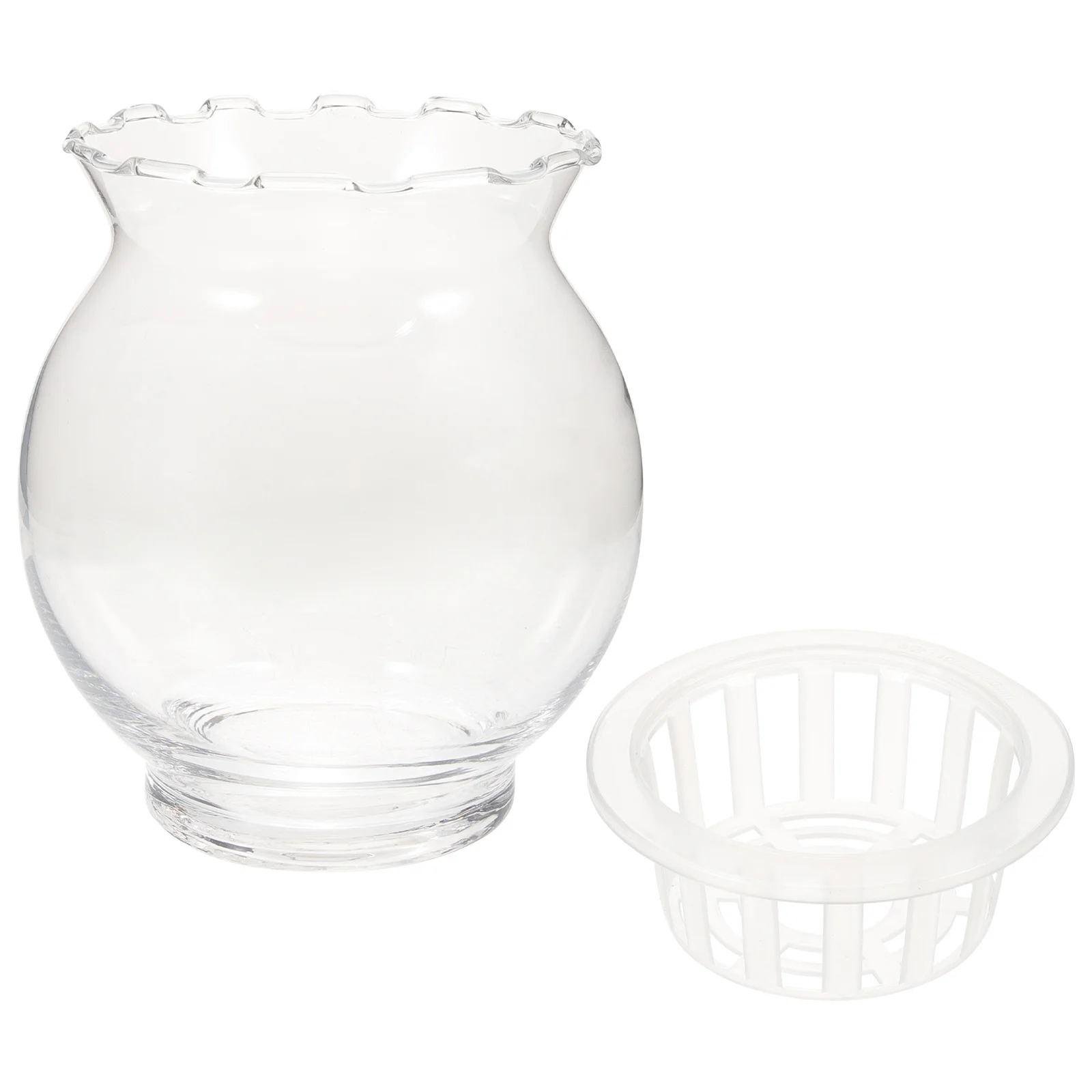 

Transparent Glass Vase Set of 3 Fine Craftsmanship Flat Bottom Stable for Indoor Outdoor Plant Display Bud Vases