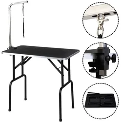 M8 Pets Steel Suspension Grooming Bracket with Sling Adjustable Metal Table Arm Support Dog and Cat Holder Desk Pet Products