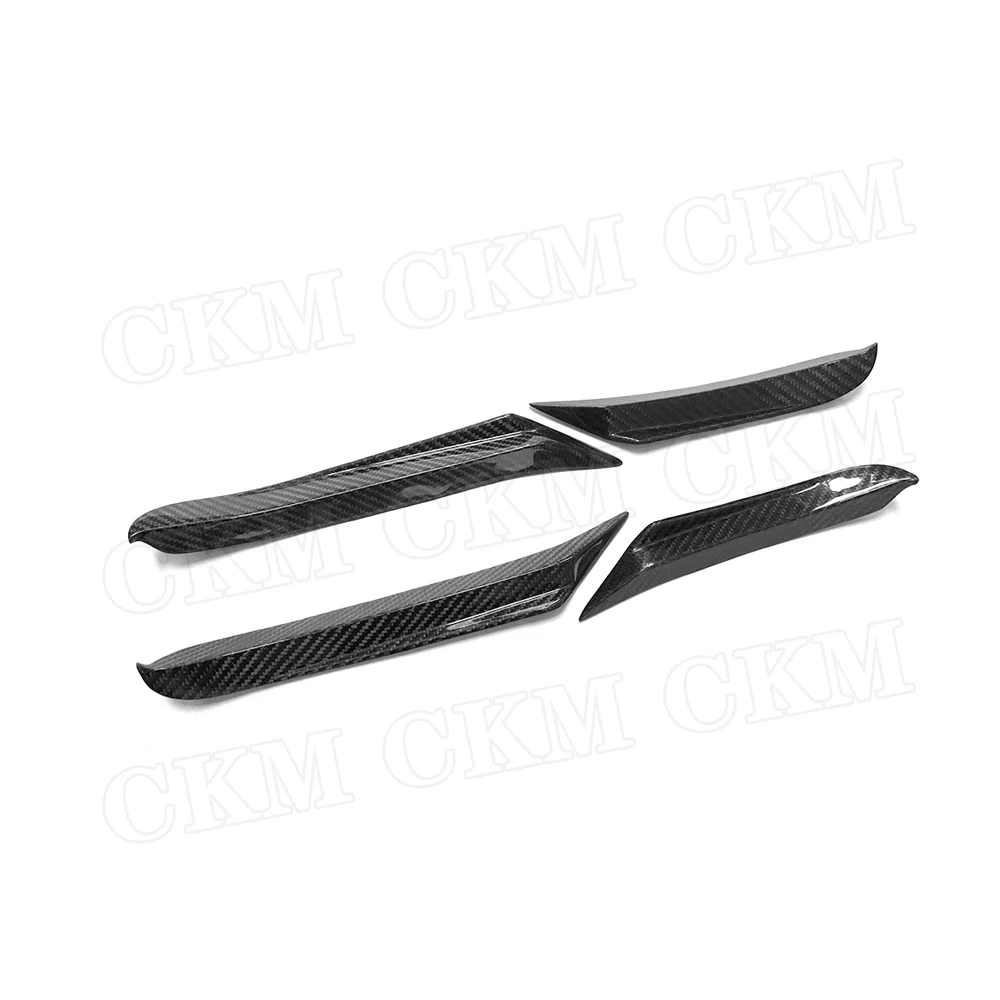 

Dry Carbon Fiber Air Vent Fins Trims Winglet Body Kits For BMW 8 Series 840i G14 G15 G16 2019 2020 Front Bumper Side Canards