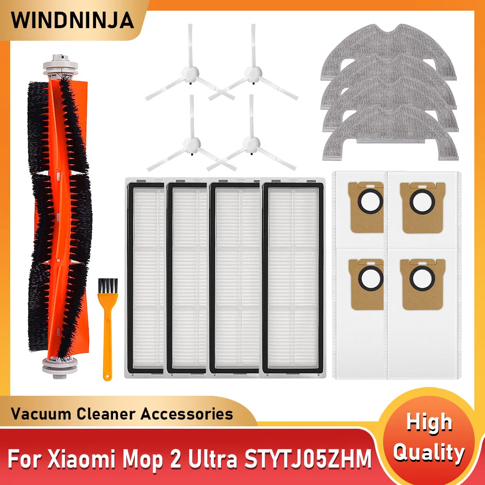 Für Xiaomi Mi Robot Vacuum-Mop 2 Ultra Reiniger Teile Hauptbürste Seitenbürste Hepa-Filter Wischmopp Staubbeutel STYTJ05ZHMHW Zubehör