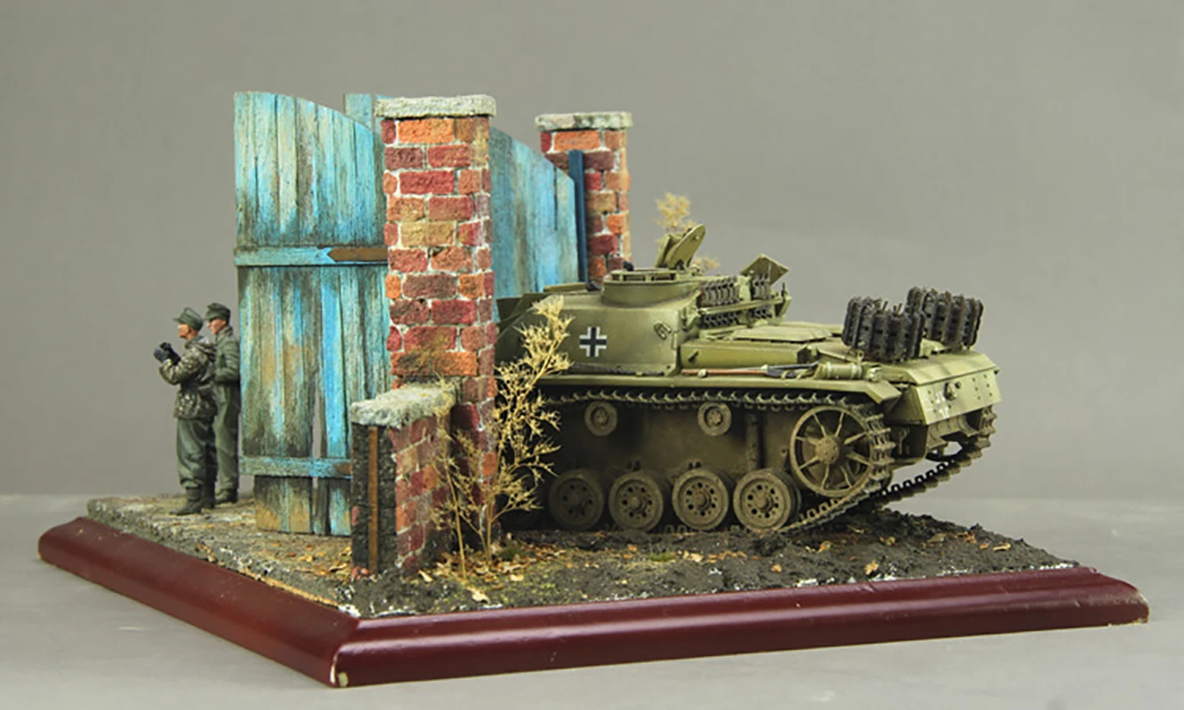 1/35 Scene Military Model Building Models Material Diorama Kit Door Wall Kits European Style DIY Toys Hoibbes Modeling Tools