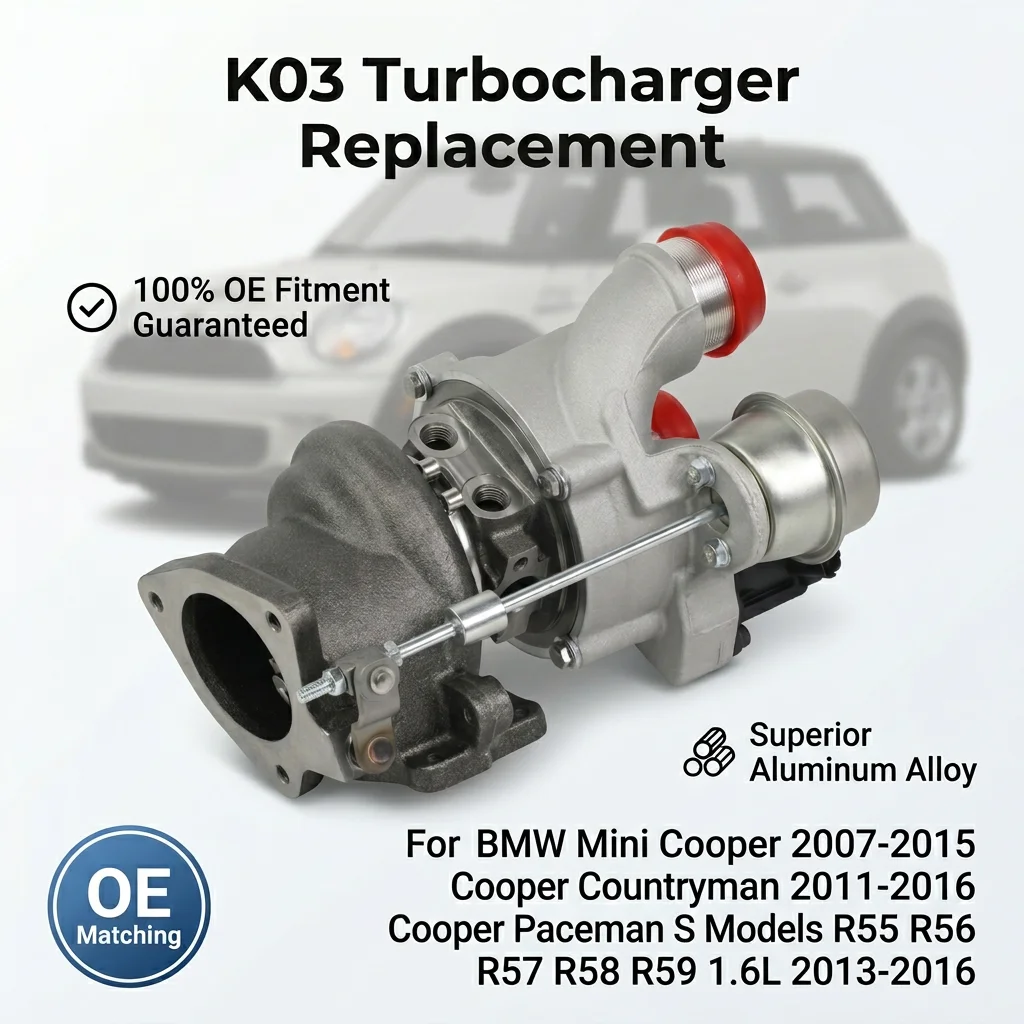 

For BMW Mini Cooper 2007-2015 Cooper Paceman S Models R55 R56 R57-R59 1.6L 53039880118 7600881 Turbocharger NEW Turbo Chargers