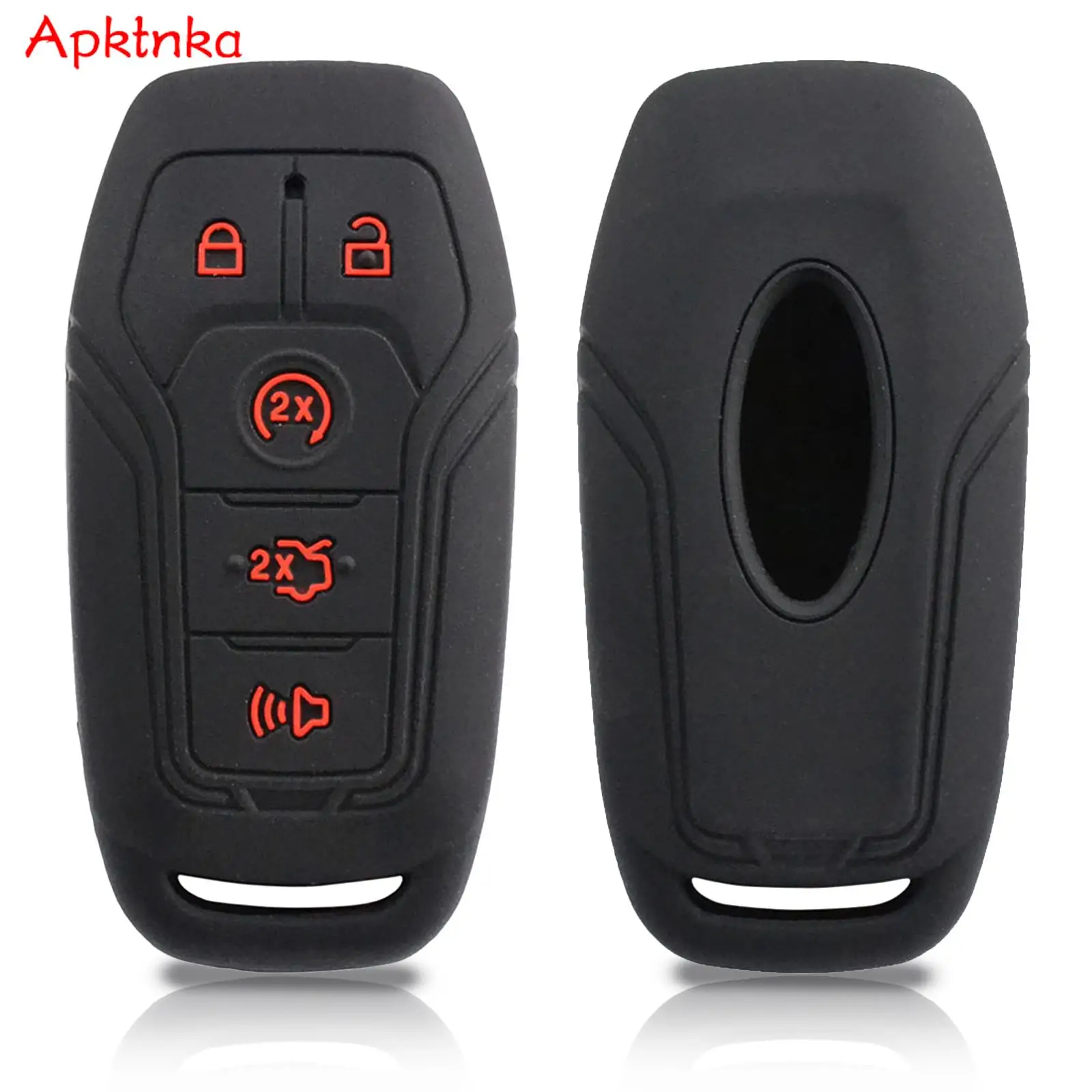 Remote Key Case Cover Silicone Shell Fob Protector For Ford Fusion Mustang F-150 Explorer For Ford Mondeo Edge Lincoln 2015-2019