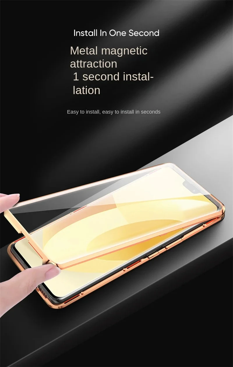 Vivo V23 VivoV23 5G V2130 Case 360 Full Protection Clear Front Glass Case with Back PU Leather Hard Cover for Vivo V23 5G V2130