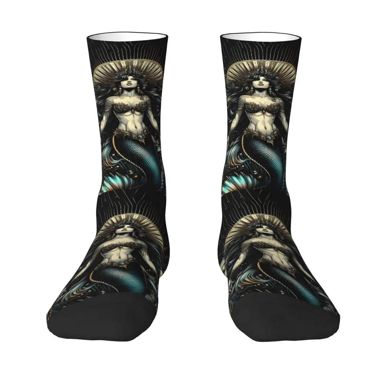 Mermaid Sock Printed Man Polyester