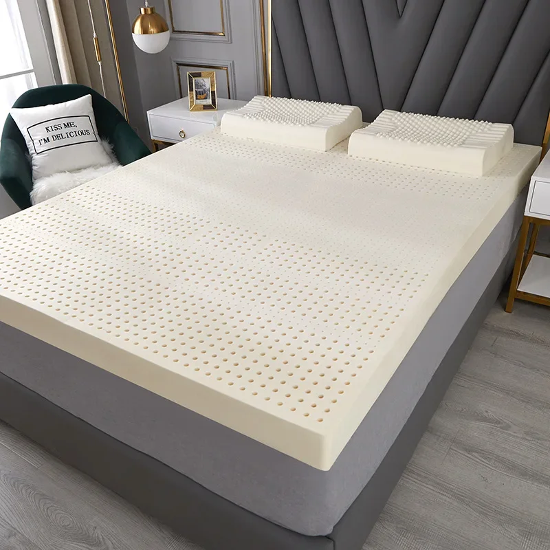 Tailândia Natural Latex Mattress, Tatami Mat, Top de luxo, Presente real, Latex Mats com tampa, Casa e Hotel, Atacado, 100%