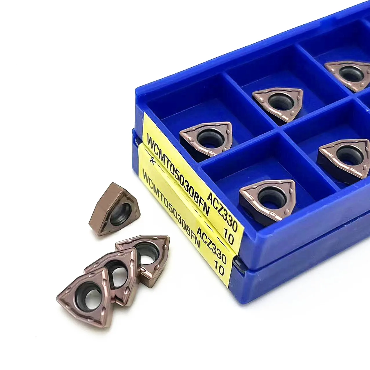 WCMT050308 FN ACZ330 Turning tool carbide insert External Turning Tool CNC lathe tool WCMT 050308 U drill insert Cutting tool
